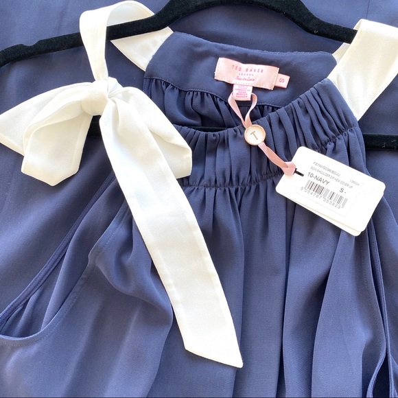 NWT Ted Baker Navy Beach Cover Up - Picture 4 of 5